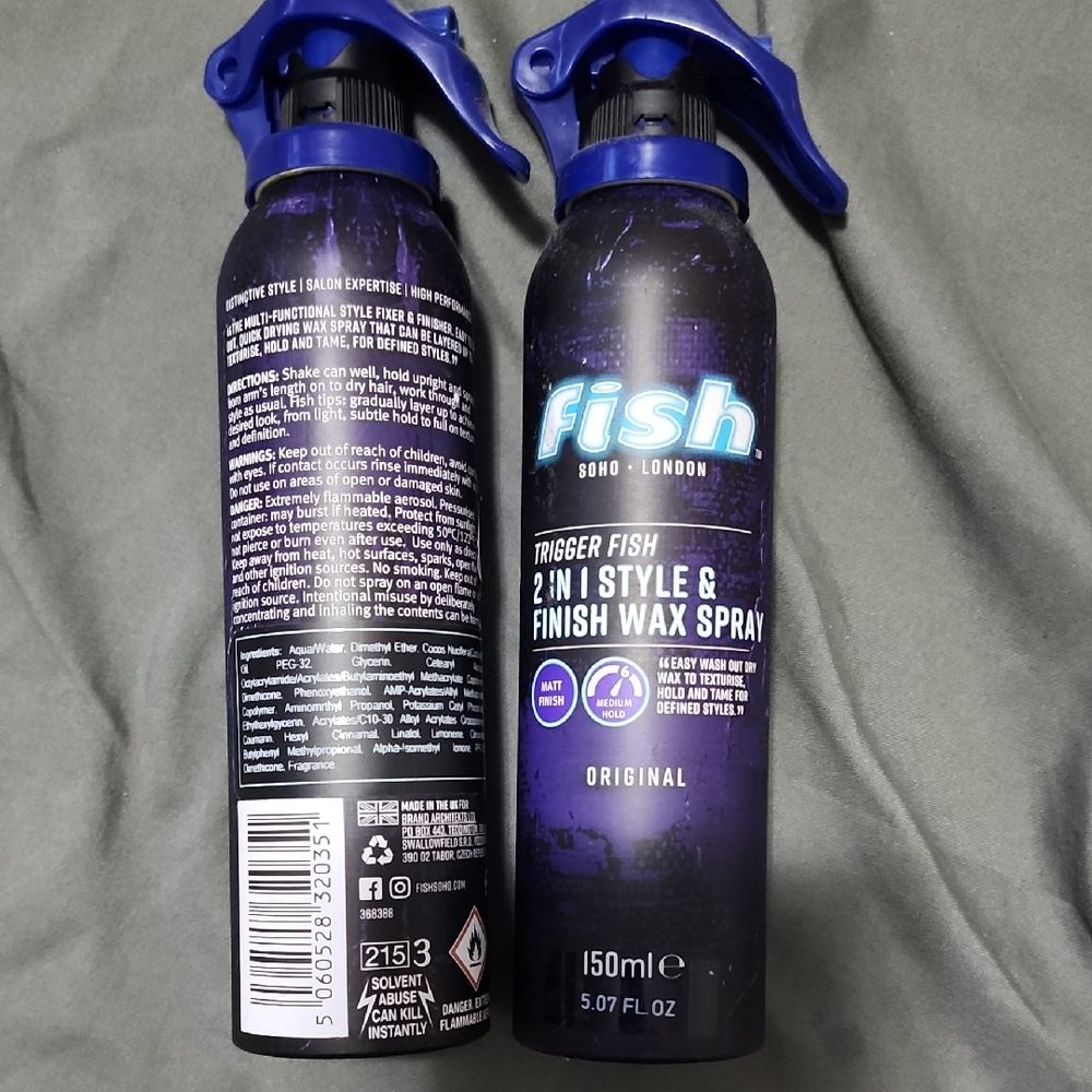 2 Trigger 2-in-1 Style & Finish Wax Spray - Purple